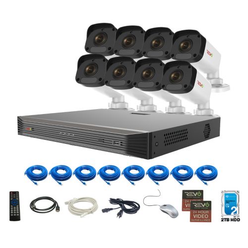 Ultra HD 16Ch. 2TB NVR Security System with 8x 4MP Security Cameras