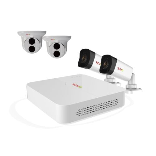Ultra HD 4 Ch. 1TB NVR Video Surveillance System with 4 4MP Security Cameras