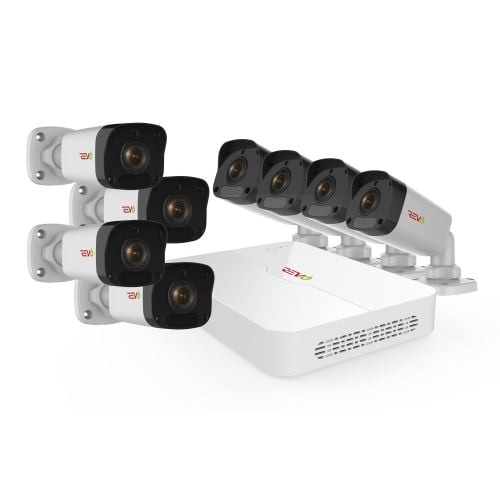 Ultra HD 8 Ch. 2TB NVR Surveillance System with 8 2MP Bullet Cameras and 100' Night Vision