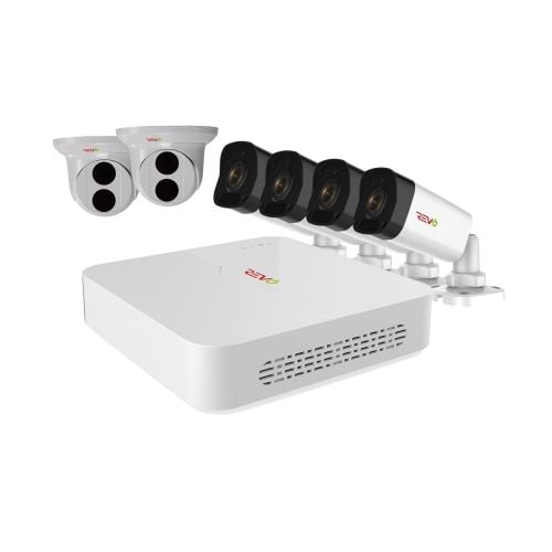 Ultra HD 8 Ch. 2TB NVR Video Surveillance System & 6 4MP Security Cameras