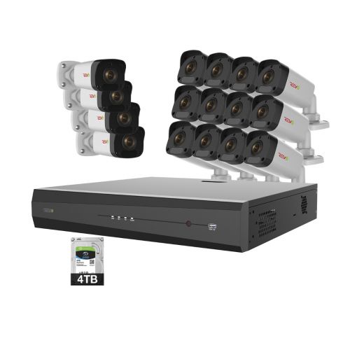 Ultra Plus HD 16 Ch. 4TB NVR Surveillance System & 16 2MP Bullet Cameras