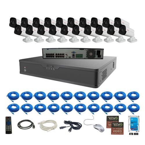 Ultra HD Plus with SMART HD surveillance system with 32 CH 4K SMART NVR, 8TB & 20x 4K HD Indoor/Outdoor Cameras