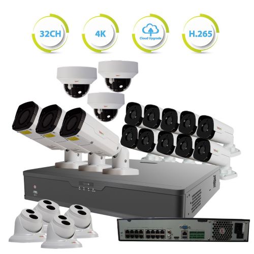 Ultra Plus HD 32 Ch. 8TB NVR Surveillance System with 20 Security Cameras
